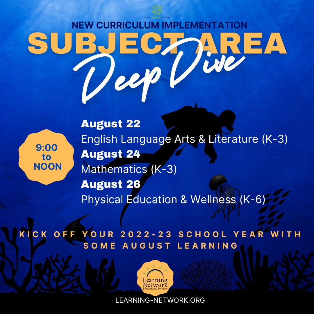 Lnetworkes's tweet image. Join us to build greater understanding of each subject area. Leave with a plan to start your year with confidence. 
ELAL (Aug 22) learning-network.org/program/8906 
Math (Aug 24) learning-network.org/program/8907 
PEW (Aug 26) learning-network.org/program/8908

#ARPDC #CurriculumImplementation