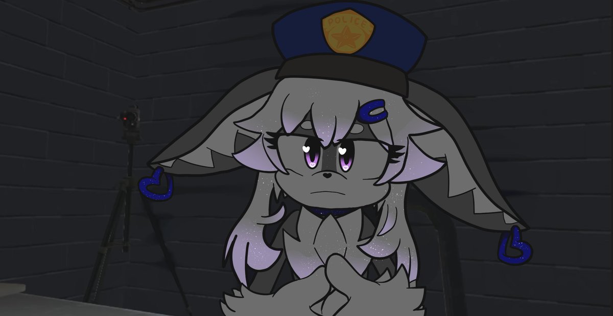 WhispawASMR's tweet photo. Epic Artwork by Zeus (The Power!) This is a super accurate depiction of the Interrogation ASMR XD Right down to the sparkles! <3 https://t.co/1clK2nASOF