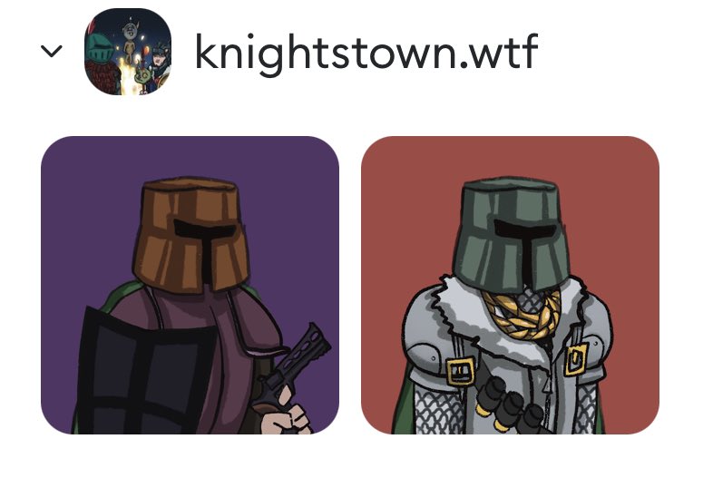 MikevanRossum2's tweet photo. @Knightstownnft all ready to hunt some goblins🗡🗡🗡#knightstown https://t.co/uFTRaO2SLM