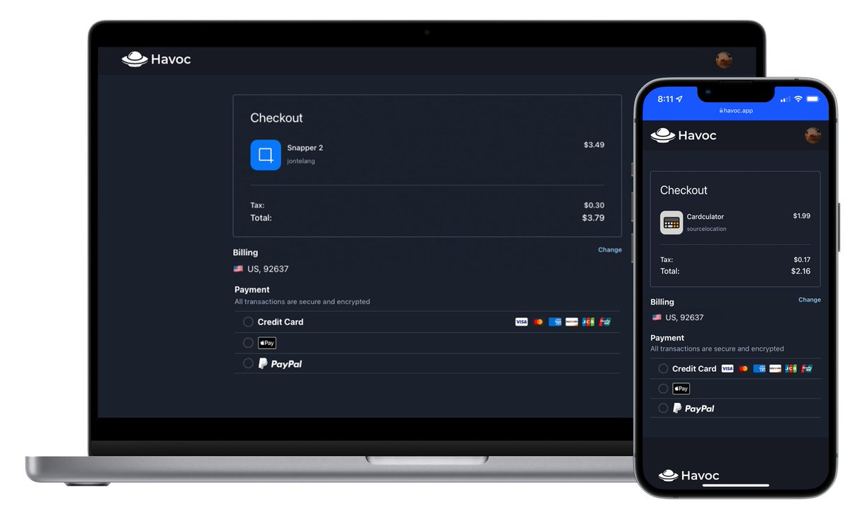 HavocRepo's tweet image. You asked for it and now it&apos;s here.

Havoc now offers PayPal support for buying your favorite packages!

news.havoc.app/paypal-launch/