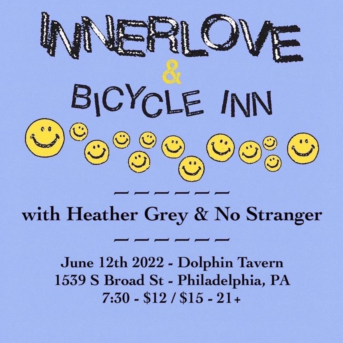 Philly, it’s been a while. Catch us at The Dolphin this Sunday with our friends <a href="/_innerlove/">innerlove the band released “ftlotg”</a> <a href="/BicycleInn/">Bicycle Inn is Long in the Tooth</a> &amp; @nostranger_ 

See you there!

( 📸: <a href="/juliaaconner/">juls</a> )