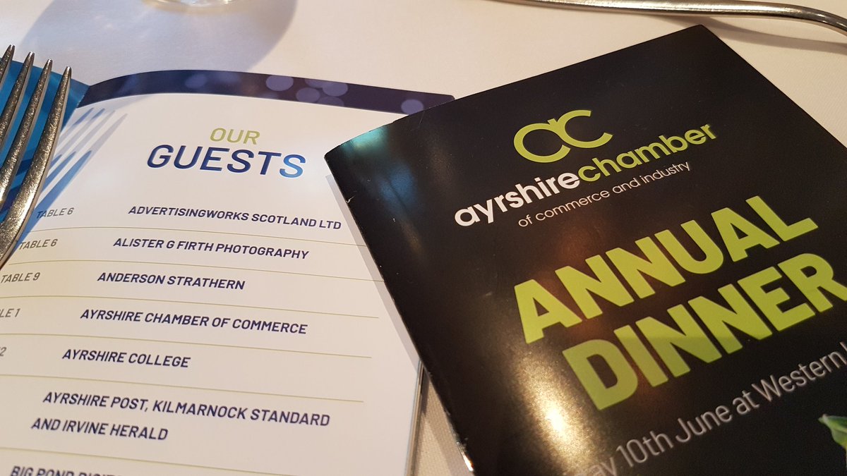 Looking forward to working at the ACCI dinner