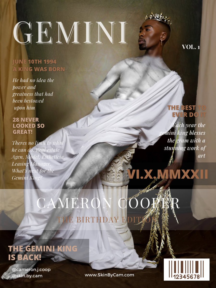 SkinByCam's tweet photo. GEMINI ♊️ KING 🤴🏾 
Happy Birthday to Me!! #Gemini #birthdayboy #SkinByCam https://t.co/tyjz0Ihurp