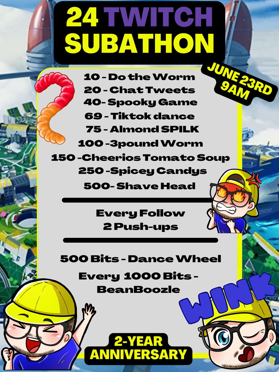 LunarTonic's tweet photo. June 23rd from 9am through June 24th 9am

First Subathon and 2-year Anniversary! https://t.co/ATRyRRVuhq