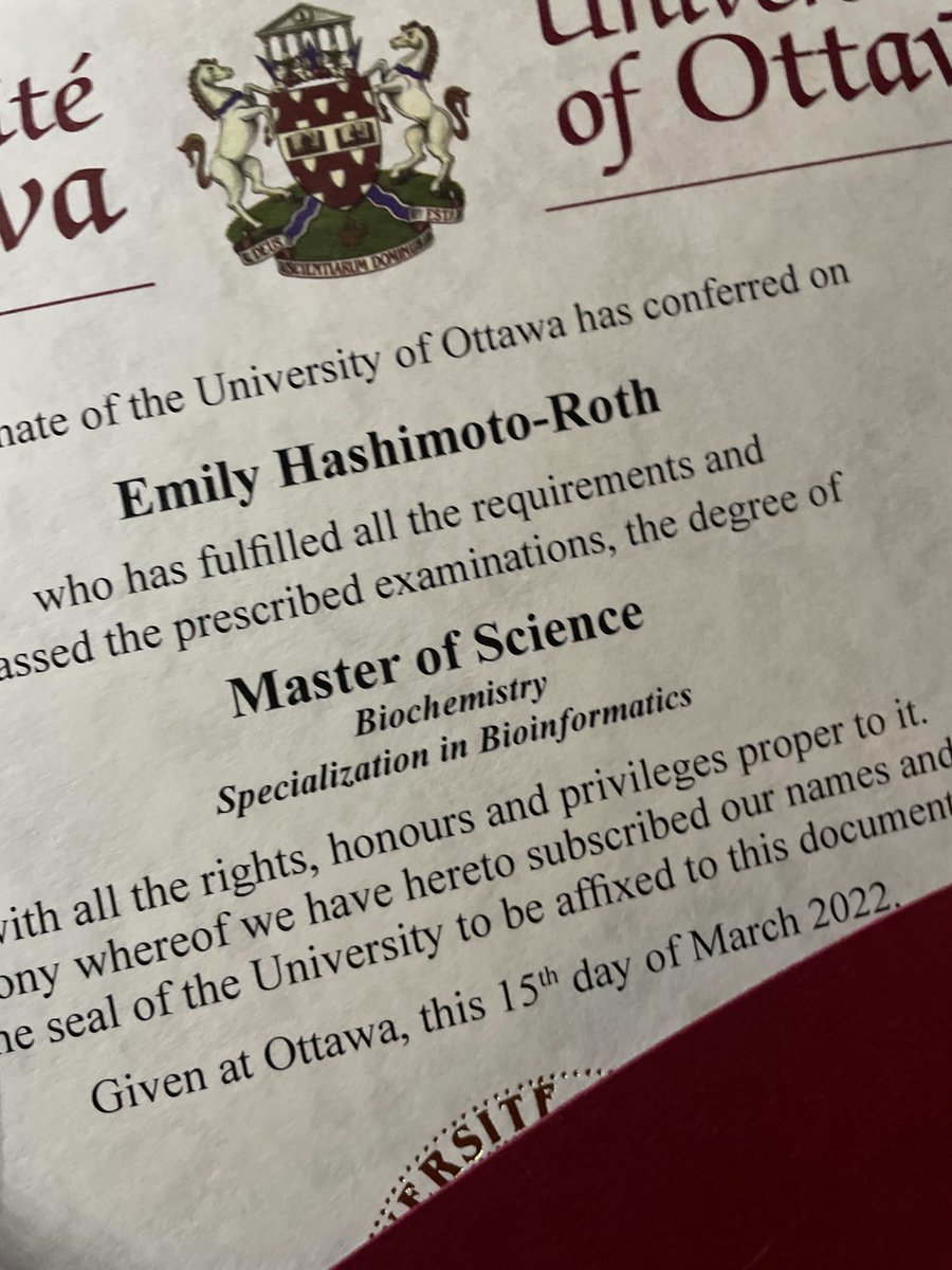 Mathieu Lavallée-Adam (@mlaval6) on Twitter photo Congratulations <a href="/em_hashimoto/">Emily Hashimoto-Roth</a> for graduating with a fantastic Master's degree! I am extremely proud of everything you have accomplished! And you should be too! You have a grown into an exceptional researcher during these years!!! <a href="/uOttawaBMI/">uOttawaBMI</a> <a href="/uOttawaMed/">uOttawa | Faculté de médecine, Faculty of Medicine</a> Congratulations <a href="/em_hashimoto/">Emily Hashimoto-Roth</a> for graduating with a fantastic Master's degree! I am extremely proud of everything you have accomplished! And you should be too! You have a grown into an exceptional researcher during these years!!! <a href="/uOttawaBMI/">uOttawaBMI</a> <a href="/uOttawaMed/">uOttawa | Faculté de médecine, Faculty of Medicine</a>