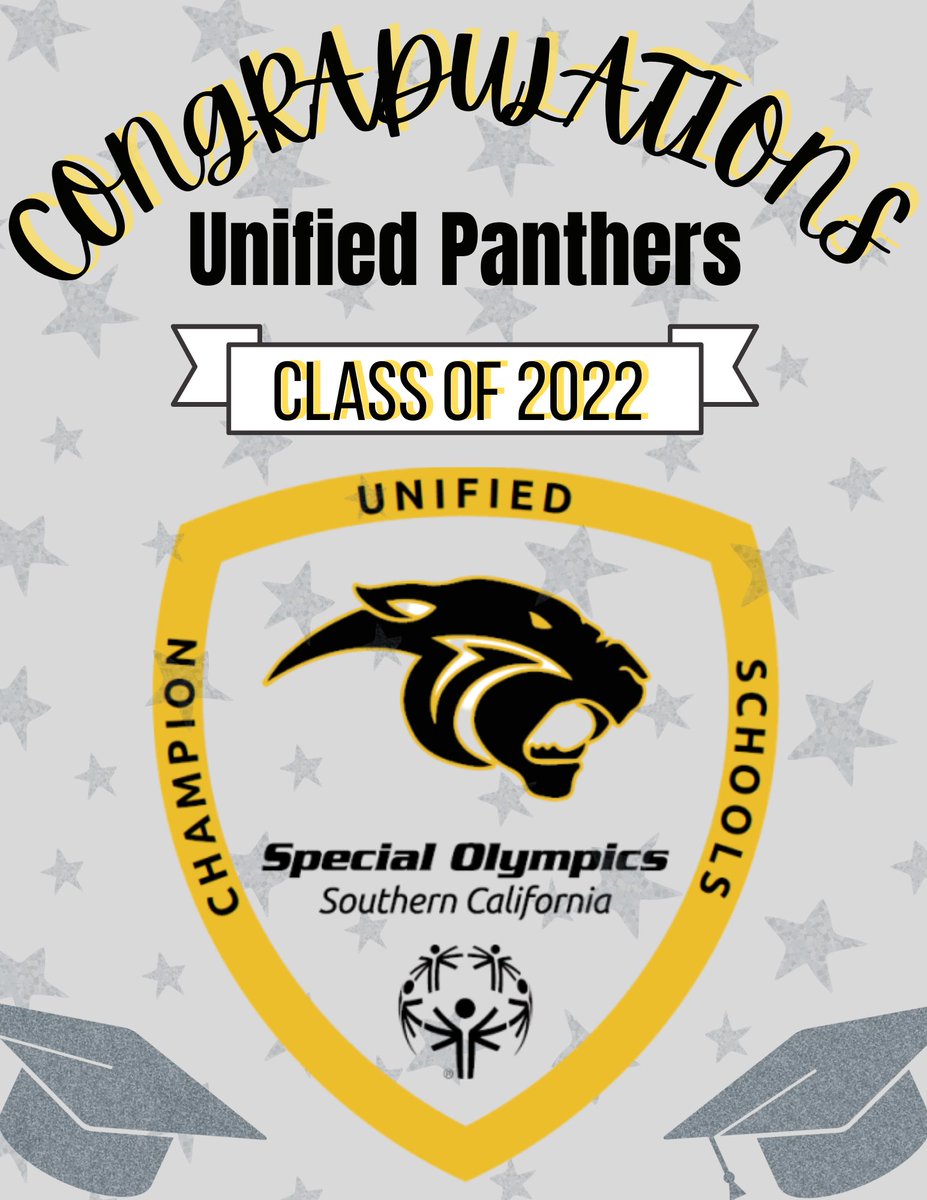 Congratulations to all our Unified Panthers who are graduating today!!! We will miss y’all!!! 

#InclusionRevolution #UnifiedPanthers🐾 #GenerationUnified #ClassOf2022