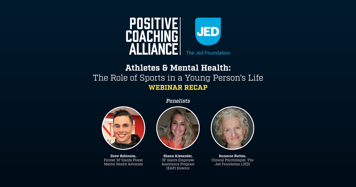 PositiveCoachUS's tweet photo. Panelists @Drewrobbb, player for the @SFGiants, Shana Alexander, @SFGiants Director of Employee Assistance Program, &amp; Suzanne Button, @jedfoundation Senior Clinical Director joined together for a powerful discussion. Learn more and watch the recap below: 

https://t.co/77tU3vEO5Q https://t.co/IkGTIpT82o