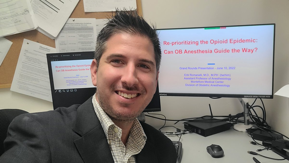 Montefiore Einstein Anesthesiology (@monteeinstanest) on Twitter photo Amazing #GrandRounds this morning by our own OB #Anesthesiologist <a href="/ErikRomanelli/">Erik Romanelli</a>. Thank you for your insights on how OB Anesthesia teams can lead the way in re-focusing on decreasing opioid use for our patients and building healthier communities.
#MontefioreAnesthesiology Amazing #GrandRounds this morning by our own OB #Anesthesiologist <a href="/ErikRomanelli/">Erik Romanelli</a>. Thank you for your insights on how OB Anesthesia teams can lead the way in re-focusing on decreasing opioid use for our patients and building healthier communities.
#MontefioreAnesthesiology