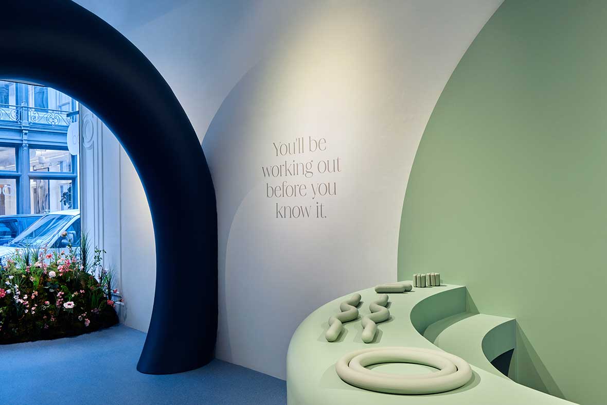 A pastel playground has emerged on the streets of #NewYorkCity, and you’re invited to join. Complete with lifestyle replicas of their gear, the <a href="/shopbala_/">BALA</a> team worked with #RingoStudio to match their interior color scheme. Read on: bit.ly/3LLye64.

Images: @DesignMilk.