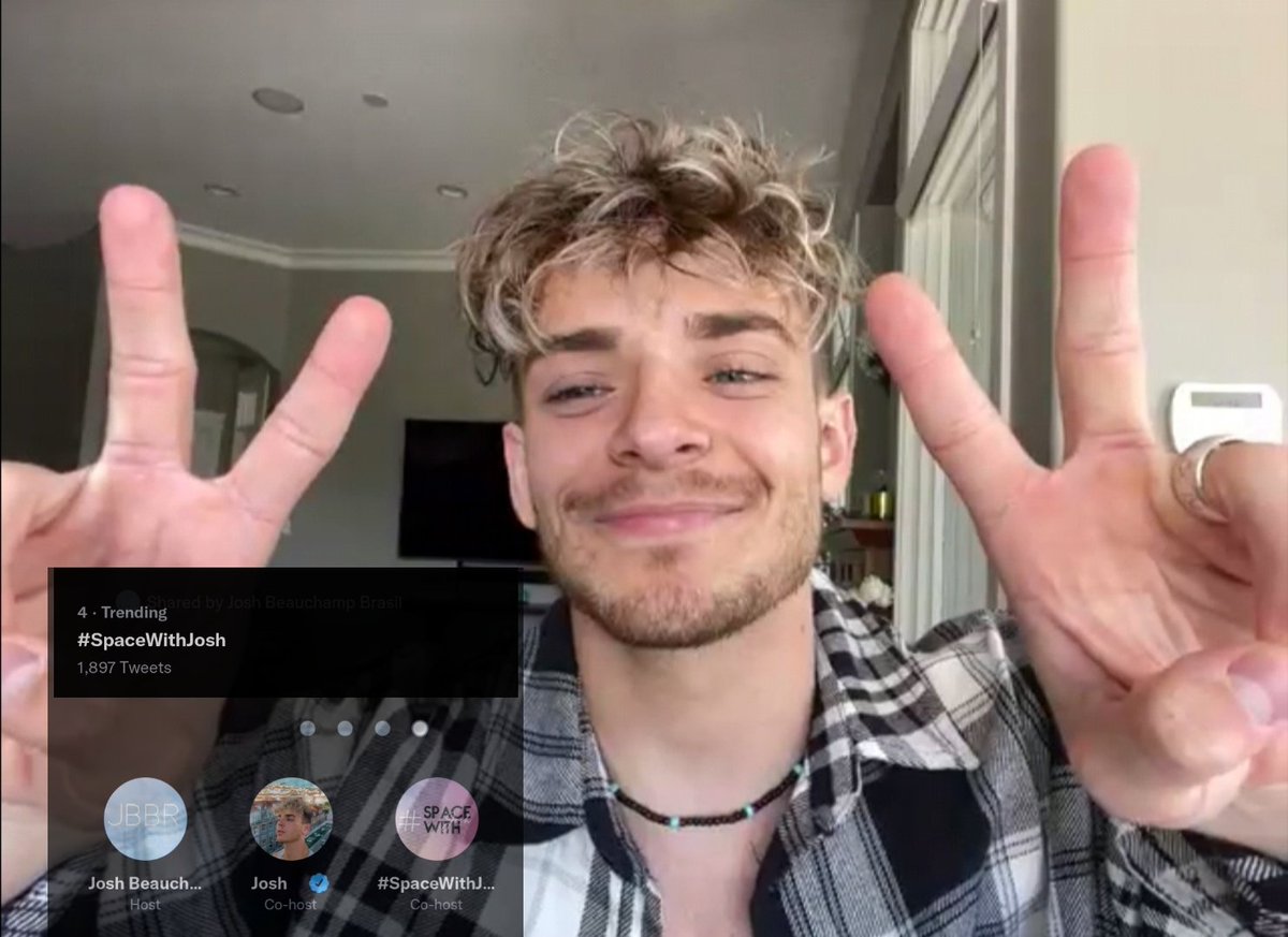 JoshBPortal's tweet photo. A melhor tarde para os beauchampions! 💜 A tag #SpaceWithJosh está em 4° lugar nos assuntos do momento. Josh Beauchamp é o maior do mundo! https://t.co/pEdJVYEa5y