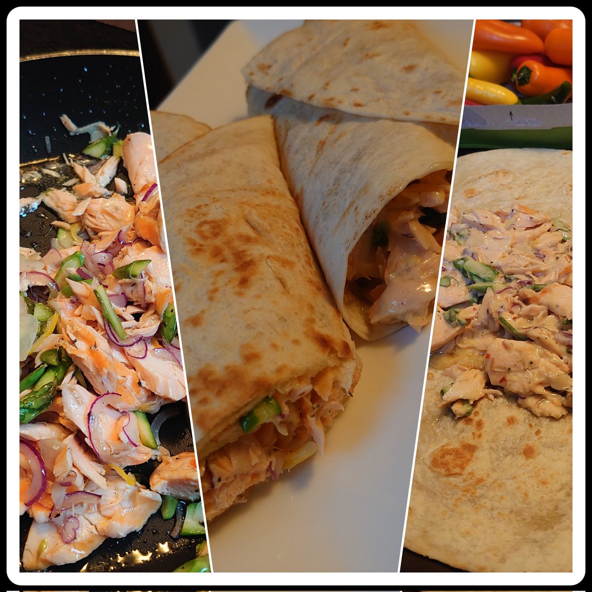 tobyniceinnoize's tweet photo. Essen - ganz simpel...
#lachs #spargel #gelbechili #zwiebeln #knobi #dürüm #mayosweetchiliremou https://t.co/8fKaLdbzqq
