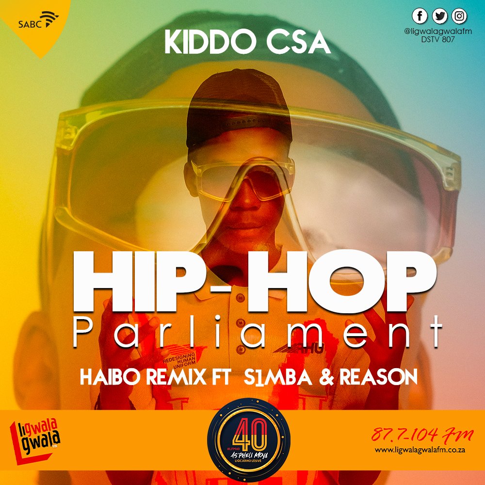 ligwalagwalaFM's tweet photo. Coming up next #HopHip Parliament with @mawethun 22H00 - 00H00. #HaiboRemix @KiddoCSA_ ft @S1MBA @ReasonHD https://t.co/hKDVtZ746W
