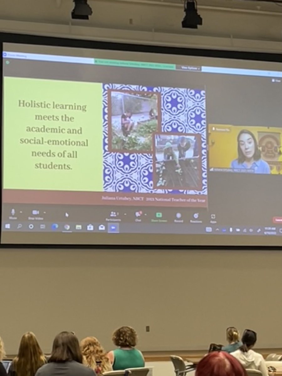 Today <a href="/ABQschools/">Albuquerque Public Schools</a>⁩ Vibrant Schools ⁦<a href="/JulianaUrtubey3/">2021 National Teacher of the Year, Ms. Earth, NBCT</a>⁩ shared inspiration to create joyful learning for all students. Thank you so much! #playfullearning