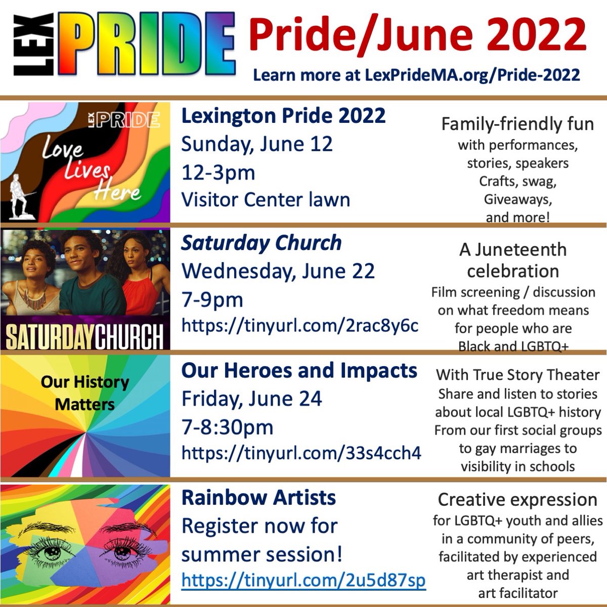 LexMediaTV's tweet photo. Lexington's Pride Celebration is this Sunday June 12th! This family-friendly event will feature performers, speakers, prizes and giveaways, crafts, stories, swag, and more. All are welcome! https://t.co/QRiIsn3AeA
