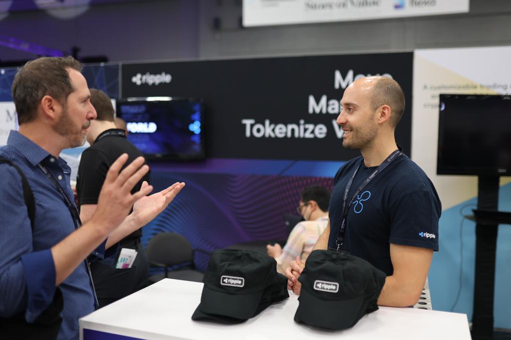 Ripple's tweet photo. Hello @Consensus2022! Stop by Booth #330 to learn about all things #crypto, #NFTs, #RippleHouse and more. https://t.co/8IwTaUqFPI