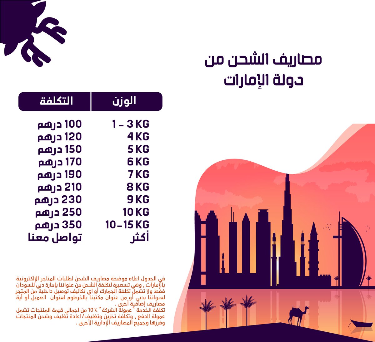 StoZoneLtd's tweet photo. تحديث مصاريف الشحن ورسوم الخدمة الخاصة بنا من عنواننا الإماراتي . 🇦🇪 https://t.co/3FMGFZJ5YJ
