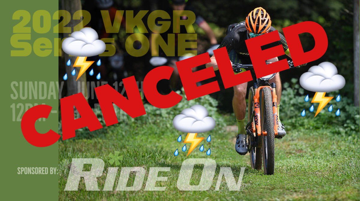 We're sorry to announce that the 2022 VKGR Series ONE is canceled. Our weather forecast continues to deteriorate and muddy conditions aren't fun for anyone. Please join us again Sunday, July 17th at Noon for the next VKGR event! We apologize for any inconvenience! Refunds 100%.
