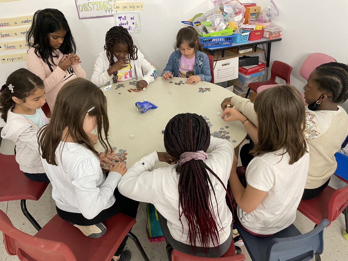 Snack time and Race to a $1 was wild! Loved the convos about counting accurately. <a href="/Duc_dAnville22/">Duc d'Anville Elementary</a>