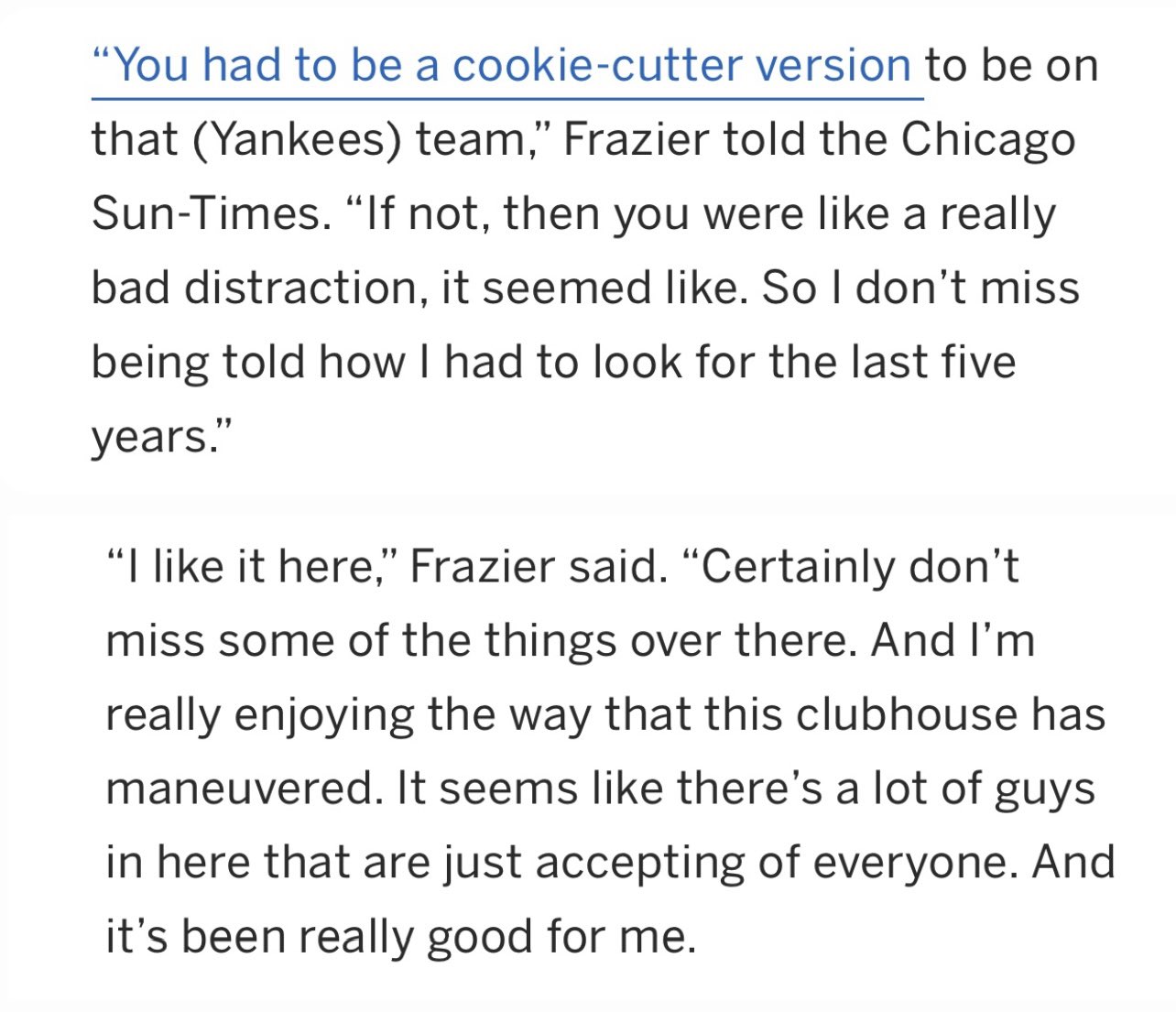 Talkin' Yanks on X: Clint Frazier continues to fire off some