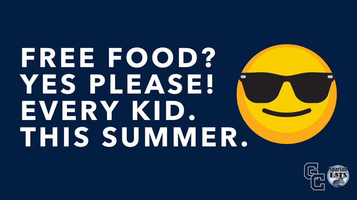 Free food? Yes please! 😎 This summer, all children 18 years old and younger can enjoy a free lunch starting on July 5 and running through August 12 at GCMS and Paul Road! Menus and information at gateschili.org/SchoolNutrition  #GCCares