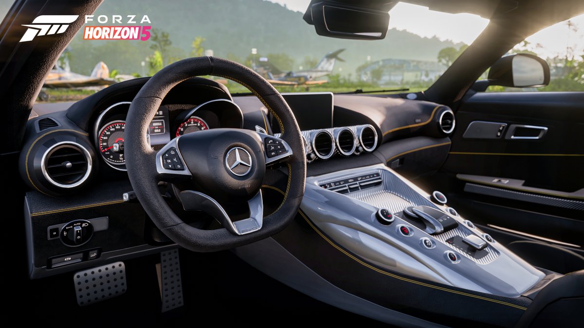 ForzaHorizon's tweet photo. How does sitting behind this wheel make you feel? @MercedesAMG https://t.co/yScyv4BkTw
