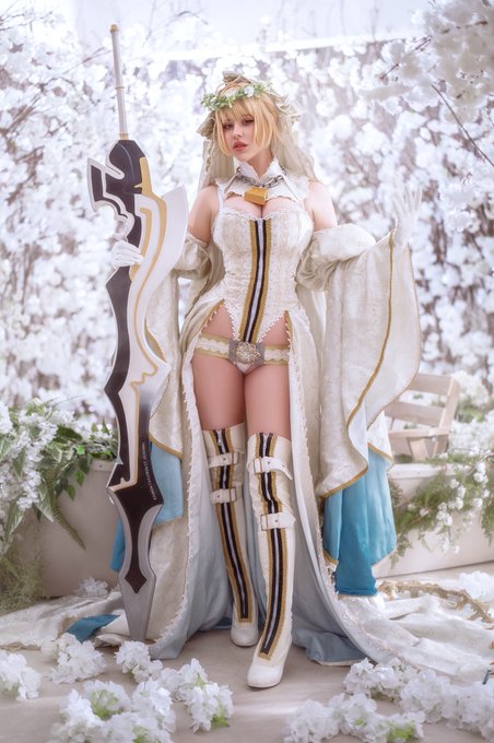 Finally did Saber Nero Bride✨🕊 This project is important for me couse I prepare it for 2 years  This<a href="/tag/sexy"class="tags"><span>#sexy</span></a><a href="/tag/maid"class="tags"><span>#maid</span></a><a href="/tag/fate"class="tags"><span>#fate</span></a><a href="/tag/saber"class="tags"><span>#saber</span></a><a href="/tag/nero"class="tags"><span>#nero</span></a><a href="/tag/patreon"class="tags"><span>#patreon</span></a>