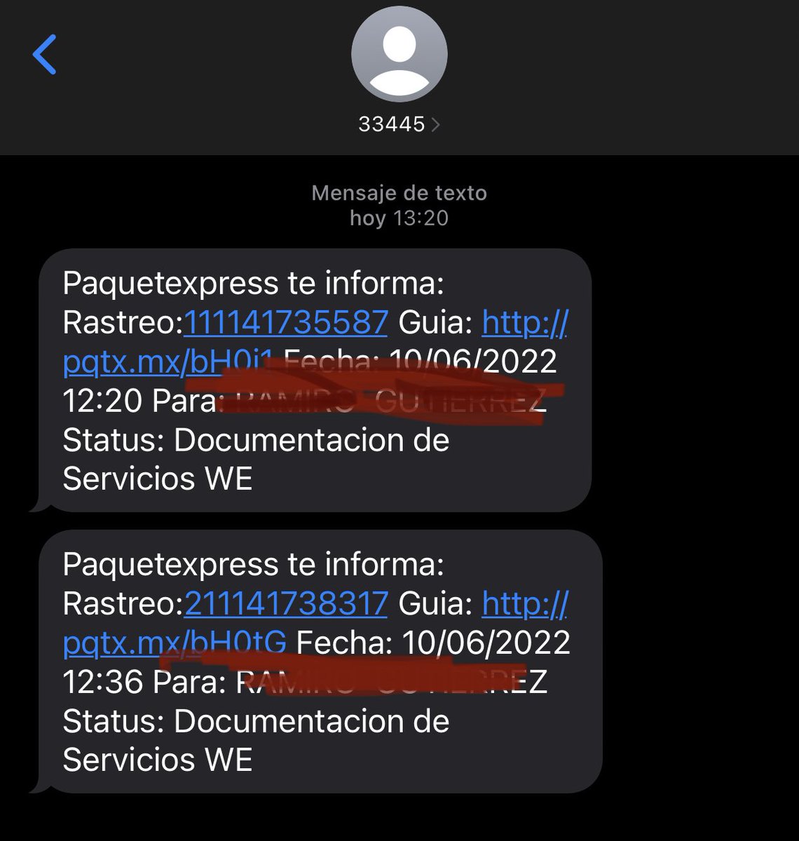 presidio_merida's tweet photo. @Paquetexpress   Estan mandando links con robo de indentidad. @sspyuc https://t.co/zQMnsevhKN