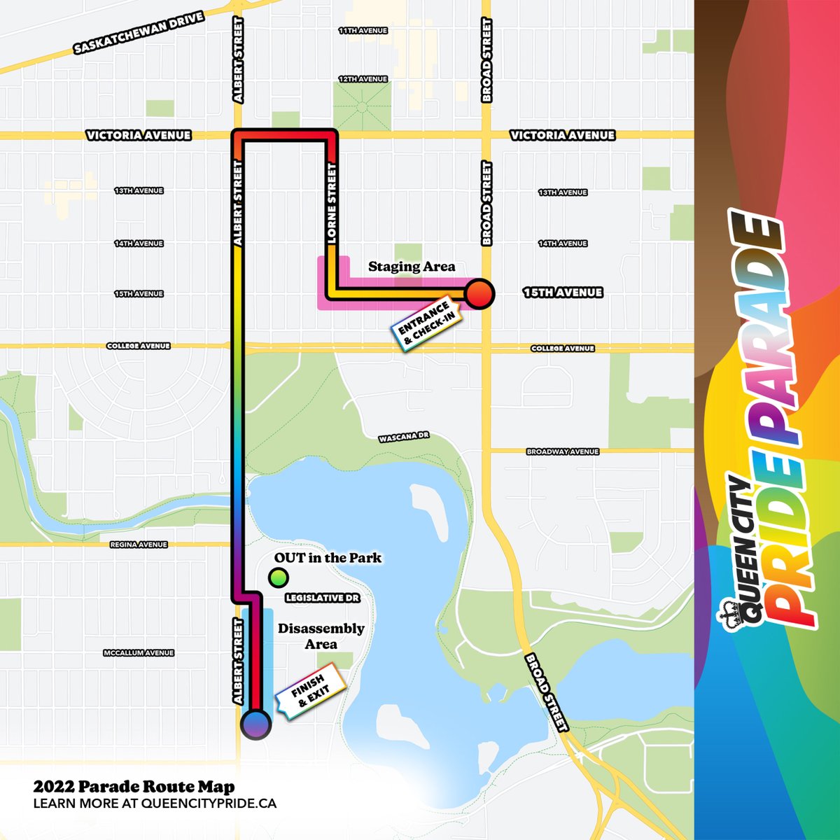 Regina Public Schools (@regpublicschool) on Twitter photo Here is the Saturday, June 11th <a href="/QueenCityPride/">Queen City Pride</a> route. See you in section D located at 15th Avenue and Scarth Street before the 11:30 start, earlier (10 -11:30) if you want to help decorate our Regina Public Schools bus. We'd also love to see you along the route! Here is the Saturday, June 11th <a href="/QueenCityPride/">Queen City Pride</a> route. See you in section D located at 15th Avenue and Scarth Street before the 11:30 start, earlier (10 -11:30) if you want to help decorate our Regina Public Schools bus. We'd also love to see you along the route!