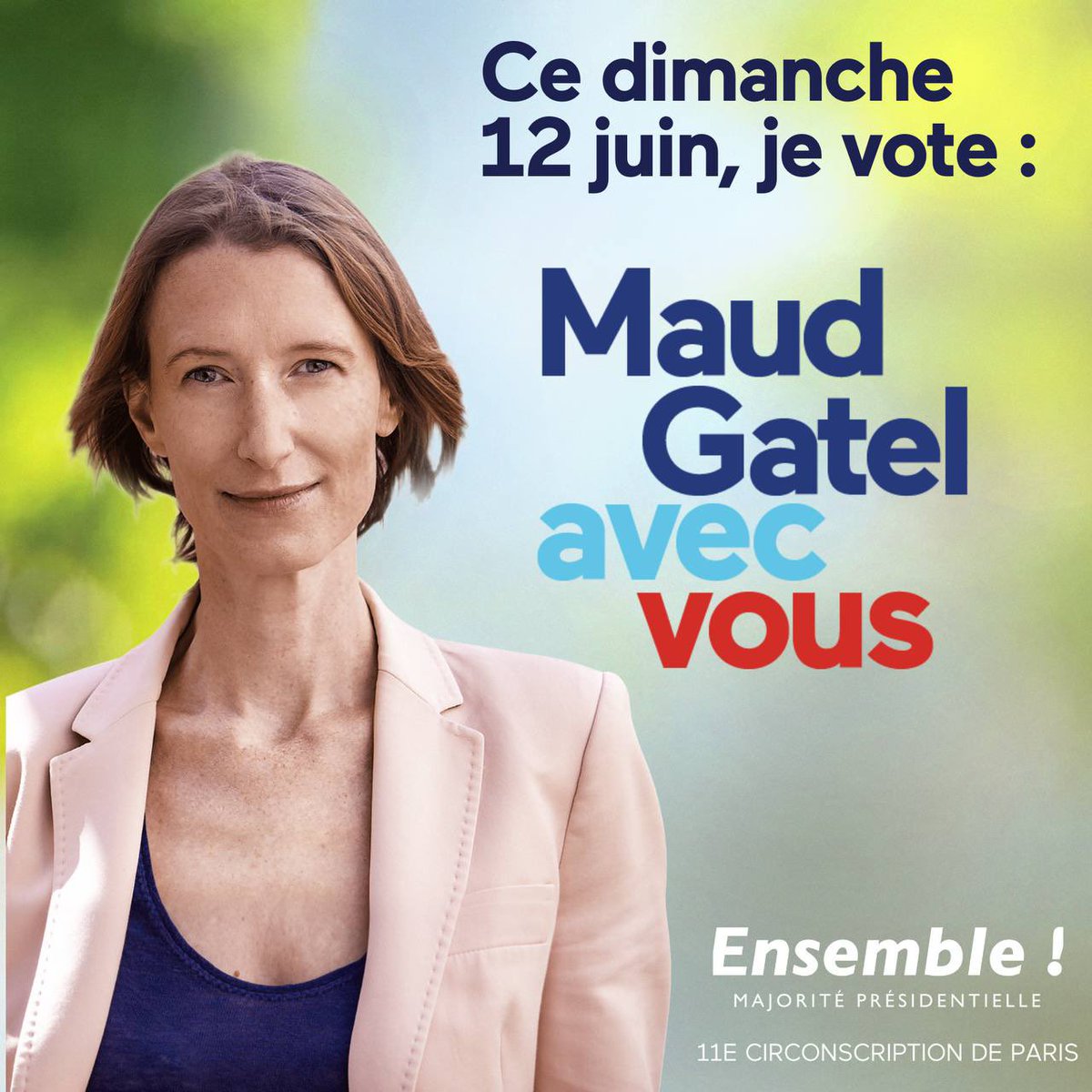 Ce dimanche, ne laissez pas les autres choisir pour vous.

Votez pour le seul projet capable de faire face aux défis qui se dressent devant nous.

Votez pour une France démocratique et écologique dans une Europe forte.

Votez #Ensemble dans la #circo7511, et dans toute la France.