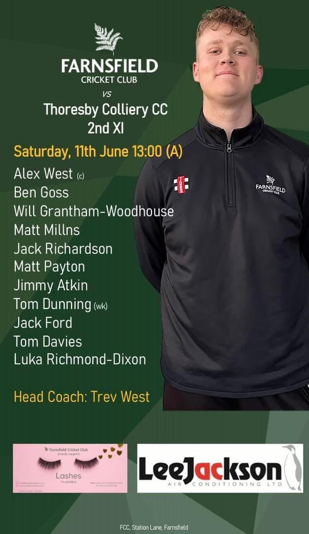 🚨TEAMS🚨

1st XI will be looking to bounce back after their first loss last week as they take on <a href="/clumberparkcc/">Clumber Park CC</a> at home with <a href="/JoeWorrall_/">Joe</a> captaining for the first time 🌿

2nd XI take a trip down the A614 to take on Thoresby Colliery in good spirits 🌿

#UTF #CricketAtHeart