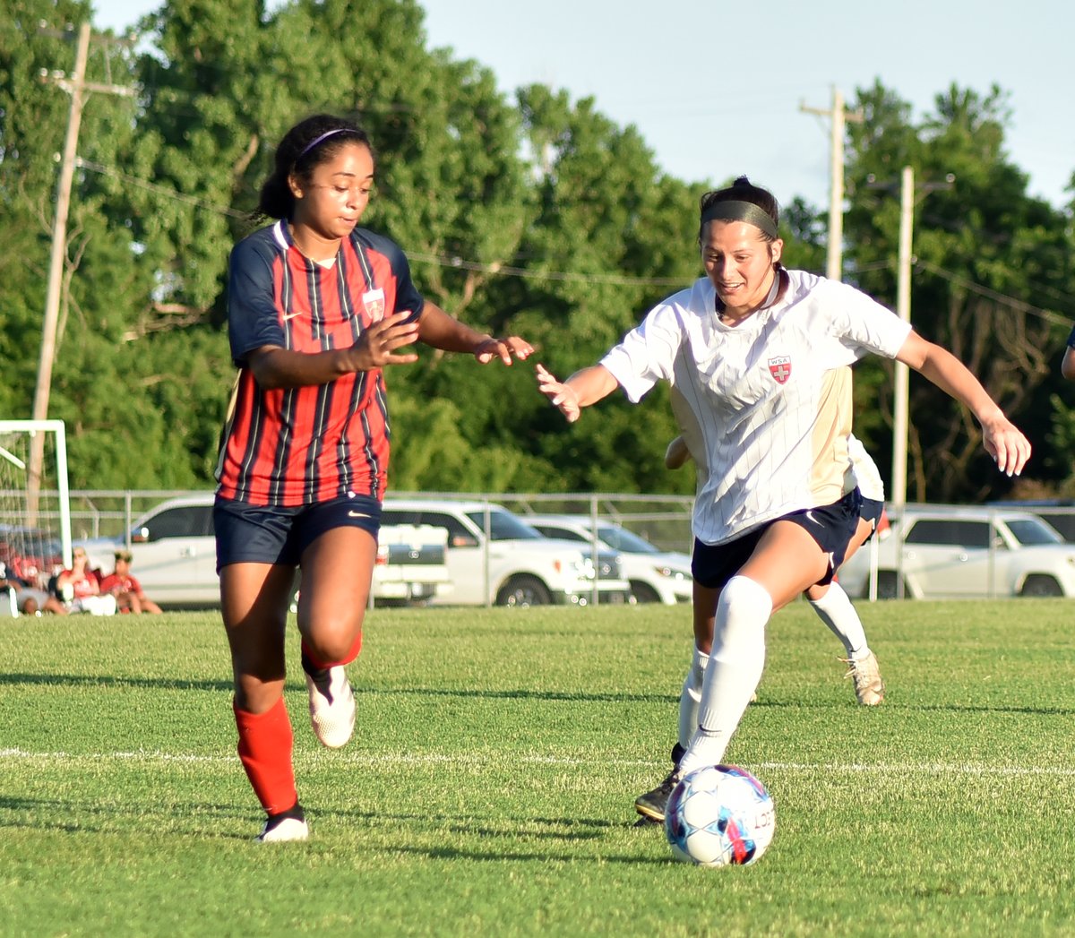 OKCSideFC's tweet image. New game announcements coming up. But first, a few more pictures from the first home win in Side FC-92 OKC history! Aubrey never giving up, Raquel with a pass that would have scored 3 points in basketball, and Kyla smiling her way past defenders as usual! #onside #stayonside