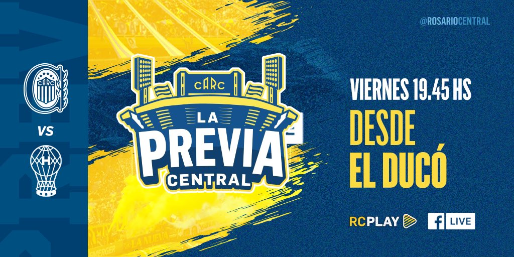 🎥 ¡HOY viví #LaPreviaCentral desde el Ducó! 🇺🇦
 
🆓 Registrate GRATIS
🎦 rosariocentralplay.com
 
📲 ¡Descargá la App!
▶️ iOs: apple.co/2XQFzxb
▶️ Android: bit.ly/2XQFAkJ