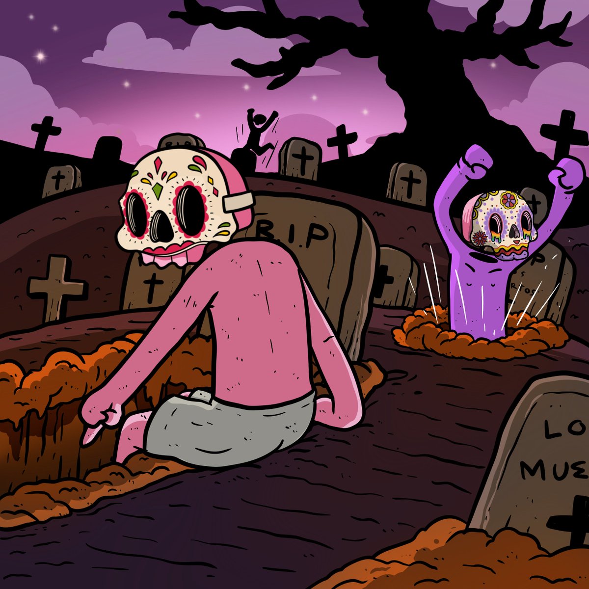 Introducing, "The Graveyard".

Our new way to reward holders and a prerequisite for all holder benefits, including Diablo.

To find out more, read:
medium.com/@losmuertos/th…