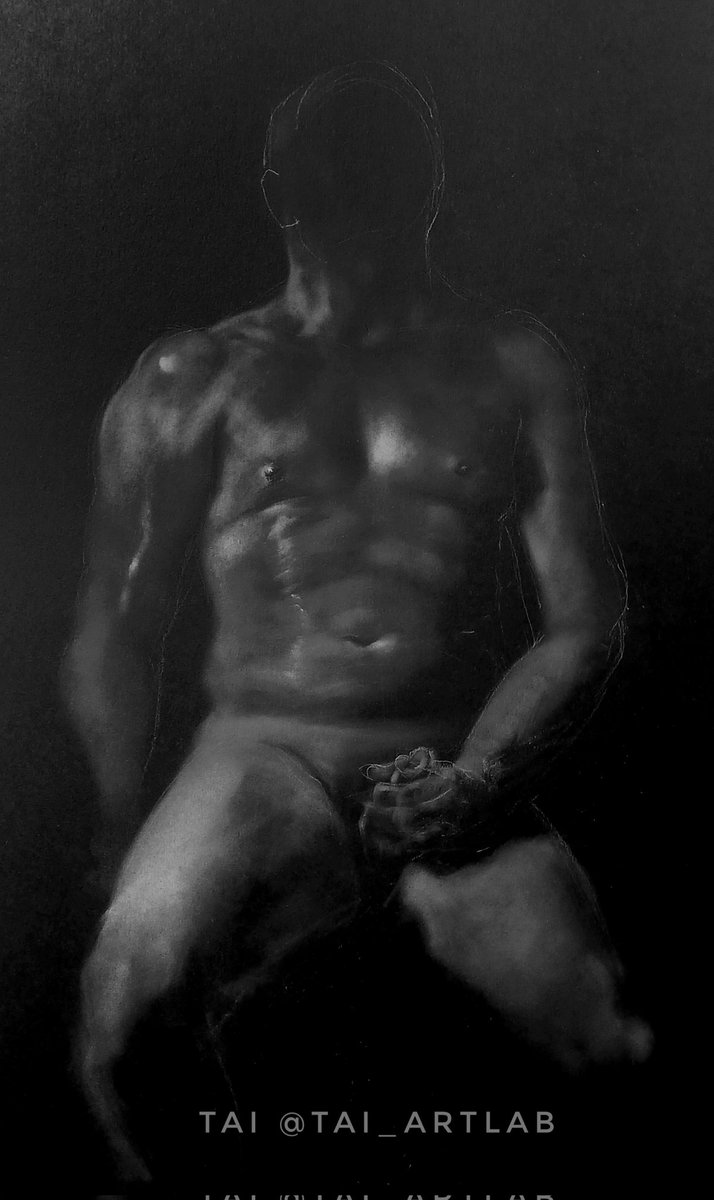 tailinart's tweet photo. Life drawing. Pastel on paper, 16x12" https://t.co/TC4fiCXpXs