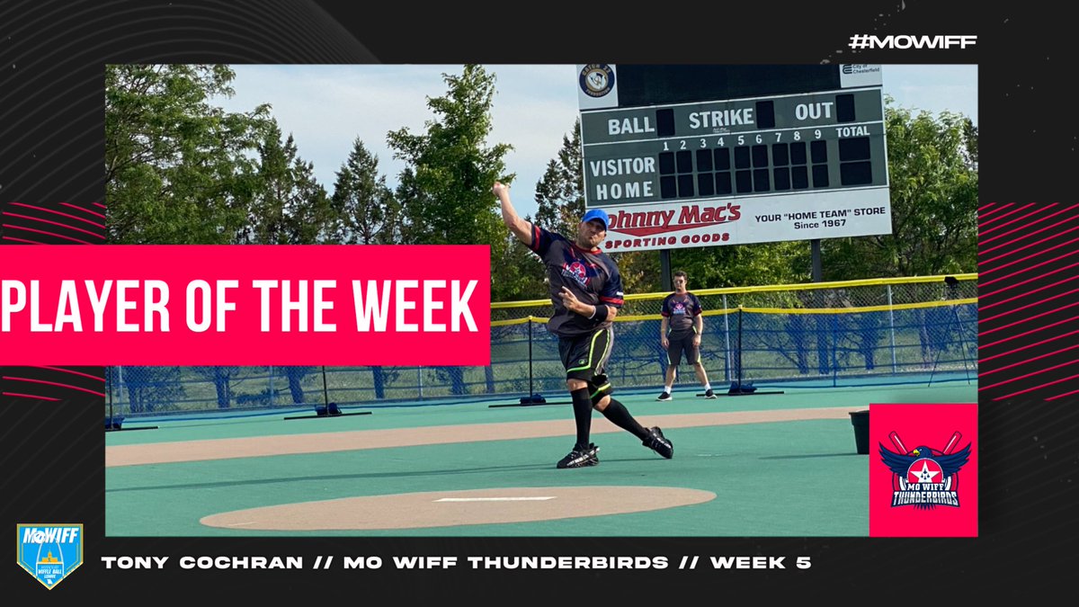 MO-Wiff (@mo_wiff) on Twitter photo Season 2 Week 5 POTW
Tony Cochran from <a href="/MO_WiffTBirds/">Thunderbirds</a>
3-9, 3B, HR, 6 RBI, 4 R, 2 BB
W, 5 IP, 1 ER, 13 K
Big night from the Rookie!
#mowiff #potw Season 2 Week 5 POTW
Tony Cochran from <a href="/MO_WiffTBirds/">Thunderbirds</a>
3-9, 3B, HR, 6 RBI, 4 R, 2 BB
W, 5 IP, 1 ER, 13 K
Big night from the Rookie!
#mowiff #potw