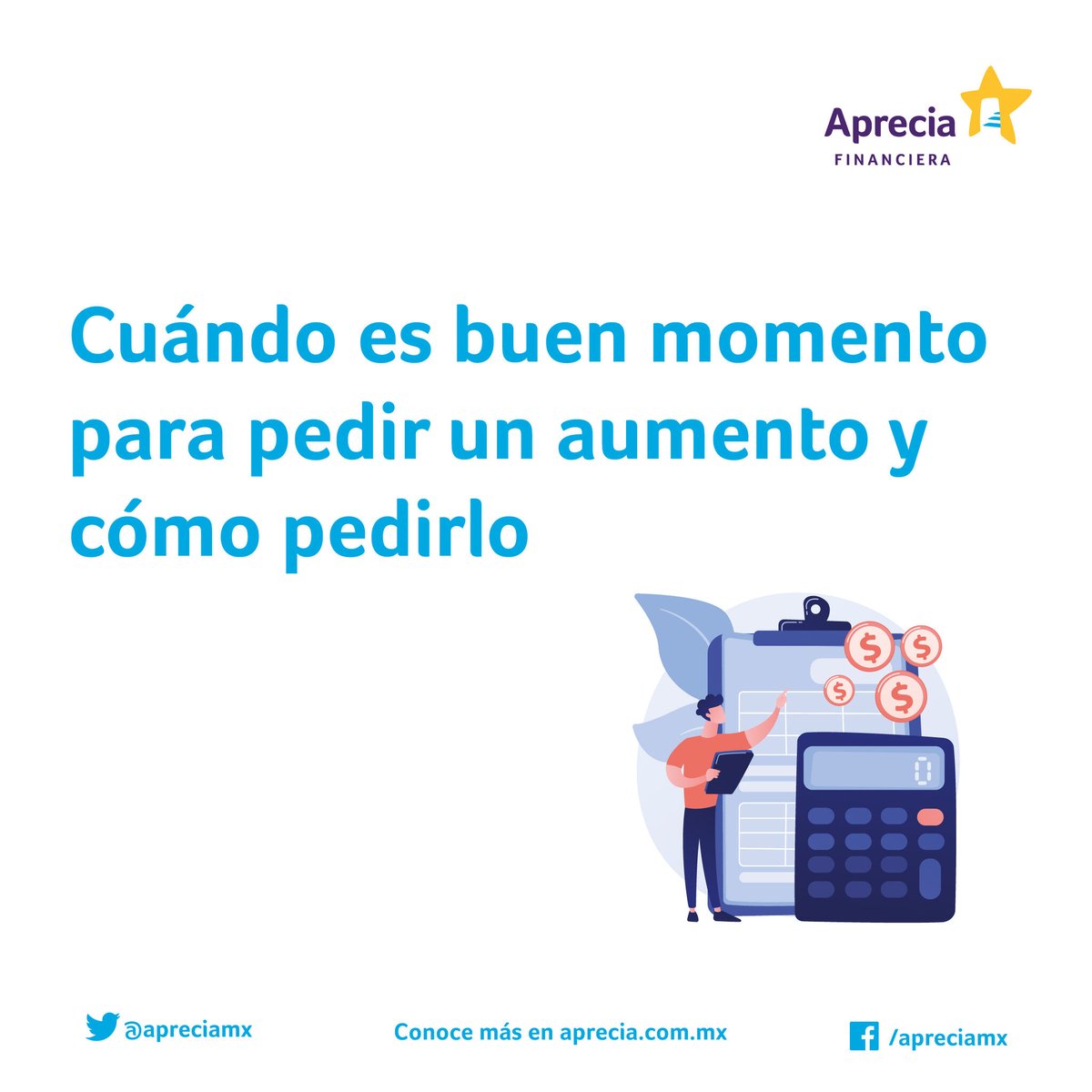 ApreciaMx's tweet photo. ¿Cómo y cuándo pedir un aumento de salario? 5 consejos para lograrlo. #aumentodesalario #sueldos #inflacion #aumentodesueldo
Lee el blog completo aquí: https://t.co/5hbfL9cXxh https://t.co/EvSFC1OARY