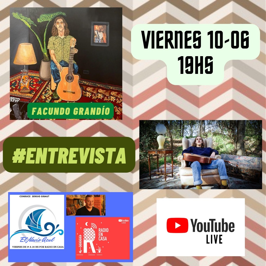 EL NAVÍO AZUL (@elnavioazul) on Twitter photo <a href="/elnavioazul/">EL NAVÍO AZUL</a> <a href="/radioencasa/">Radio en Casa</a> viernes 19hs #Entrevista Facundo Grandío #todoencuentrasulugar <a href="/elnavioazul/">EL NAVÍO AZUL</a> <a href="/radioencasa/">Radio en Casa</a> viernes 19hs #Entrevista Facundo Grandío #todoencuentrasulugar