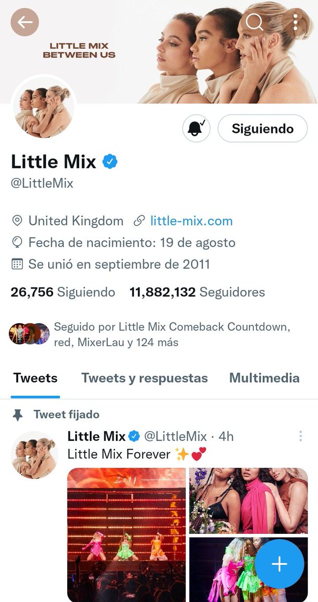 ¿Ya vieron que las Little Mix fijaron el tweet 'Little Mix Forever'? 
No quiero entrar en pánico pero ya estoy en pánico, ¿Es oficial? ¿Es el último post? 💔
#LittleMix #Mixers #LittleMixForever