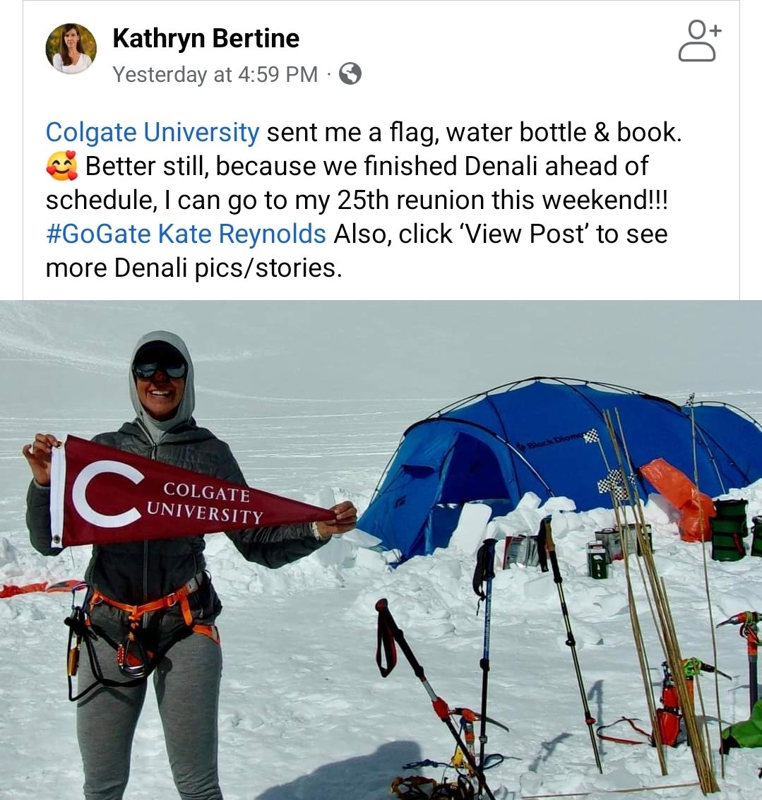ColgateAlumni's tweet photo. Wherever you go, go gate! 

And she's making it to #ColgateReunion. https://t.co/uvgqJ4Vaxv