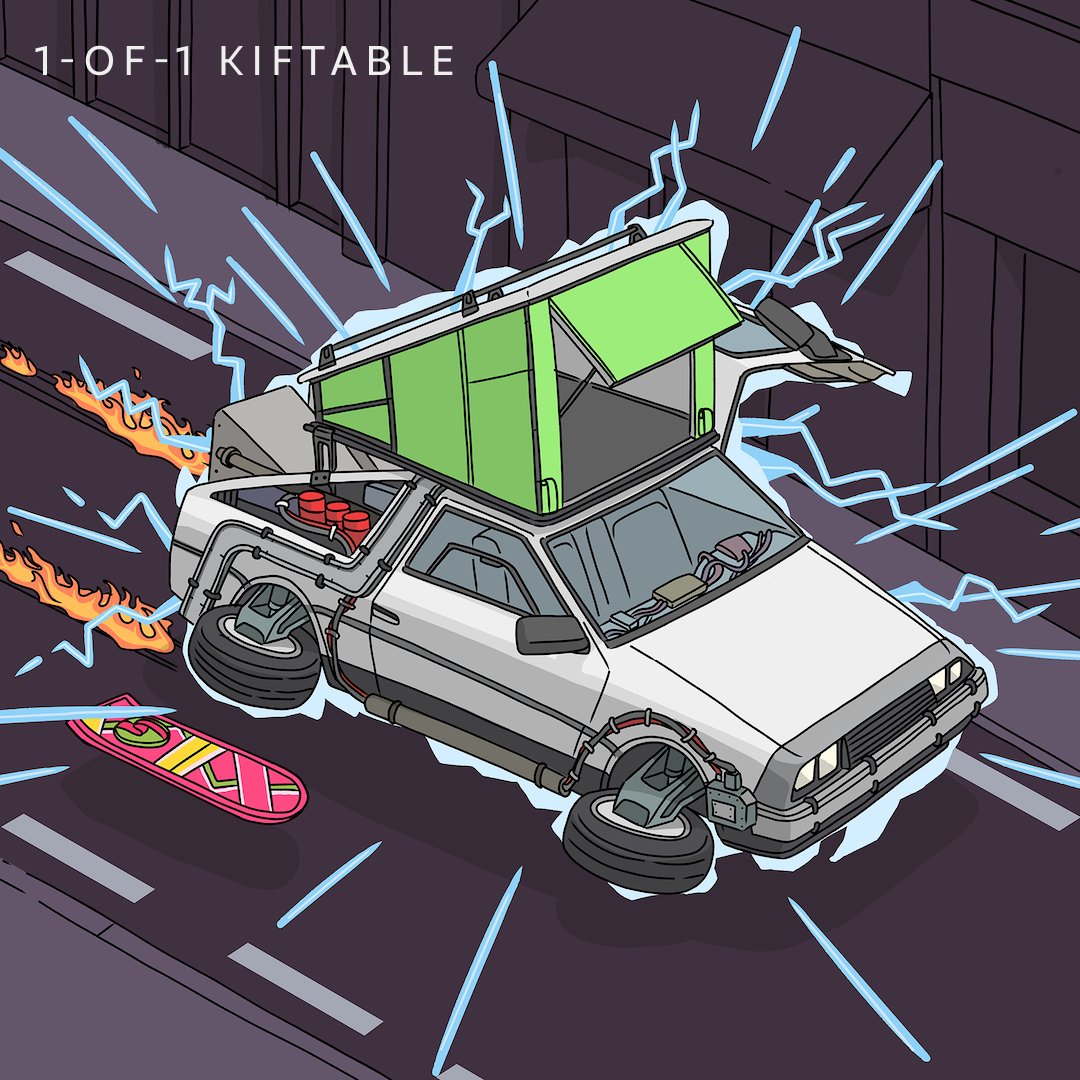kiftlife's tweet photo. "Doubt whether Doc is ever gonna want to come back from the future with a pop top like this" π
Whatever the future will bring, glad to have the #kiftcrew #DAO fam along with us for the ride ππ‘π«
#1of1 #Kiftable #NFT #backtothefuture https://t.co/TyyMviEynv