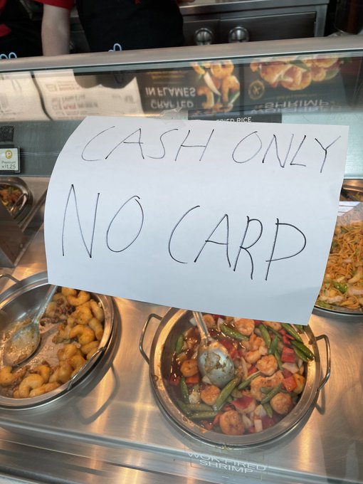 how the fuck am i supposed to pay with no carp https://t.co/2ig5ZhvOZm
