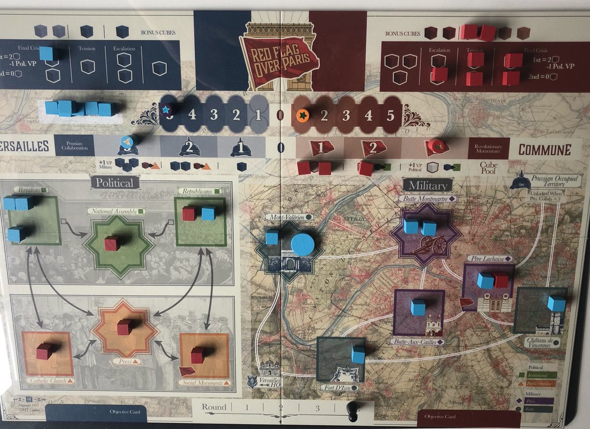 AlanSalazarCO's tweet photo. Lost another #RedFlagOverParis bout with the brat. This time he was Versailles and it ended about the way it did historically - even a massacre at Pere Lachaise. ⁦@fredserval⁩ ⁦@gmtgames⁩ Quel dommage #Paris #history https://t.co/0EthGtFdPb