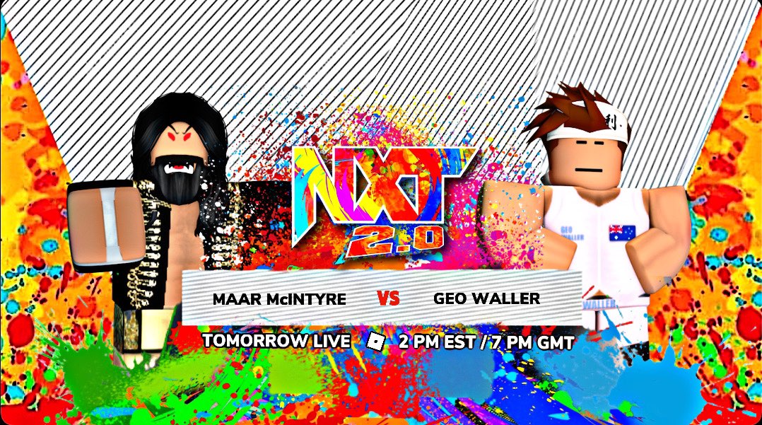 WWEUNXT's tweet photo. Tomorrow on WWEU NXT:

Jedric Alexander faces Boe Gacy in a singles match.

Maar McIntyre and Geo Waller goes head to head in a first to three match.

Carmelo Ace faces Mike Cage for the NXT North American Championship.

Gabby Morgan faces Ember Moon in a singles match. https://t.co/pU6x2Ibvnj
