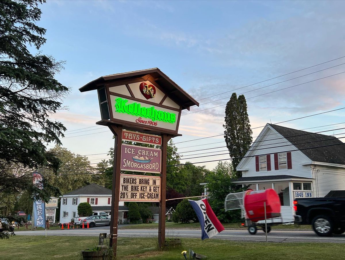 Happy Bike Week everyone! Our Kellerhaus Pravilion is is open!! Come check out the Regulation 🌽 🕳 Corn Hole! Our 3 Hole Washers game! We have a ton of outdoor covered seating now! Look what we’re doing for you bikers this week! Bring in your bike key and get 20% off ice-cream!