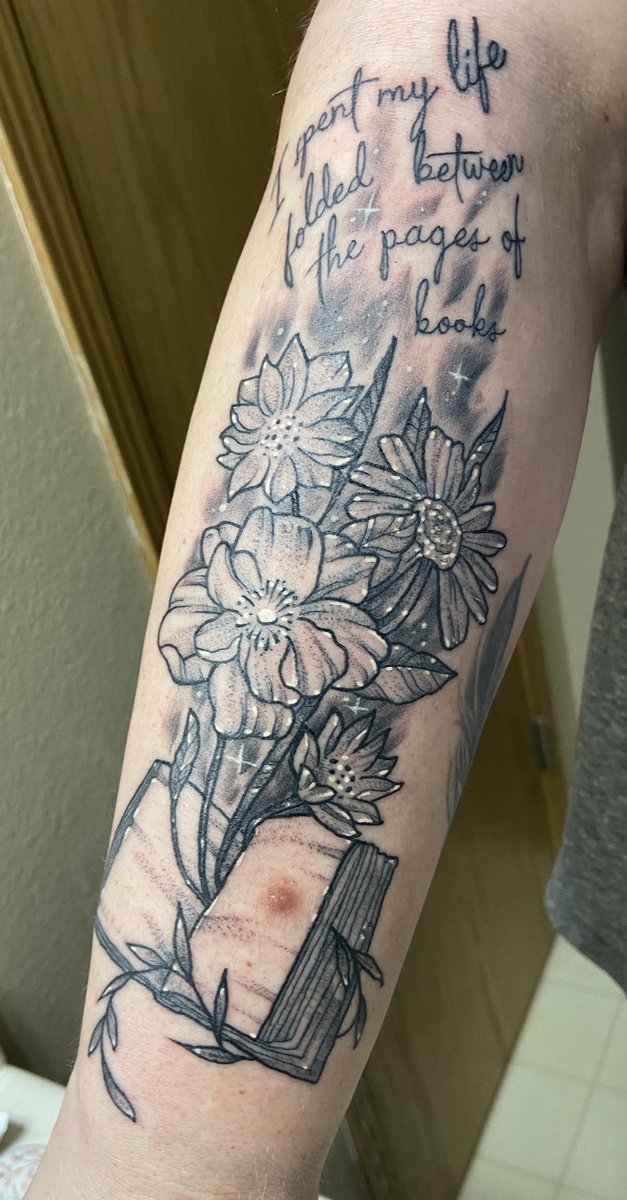 Finally got another bookish tattoo and I love it. Quote from Shatter Me by Tahereh Mafi.