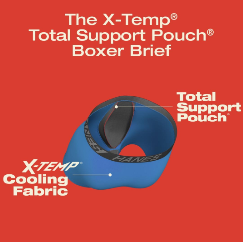 Hanes's tweet photo. Keep it cool down south💨🧊 with The New X-Temp® Total Support Pouch® Boxer Briefs.
https://t.co/Yrf7k8rlV4
#XTemp #TotalSupportPouch #StayCooool https://t.co/oTO8AEzeme