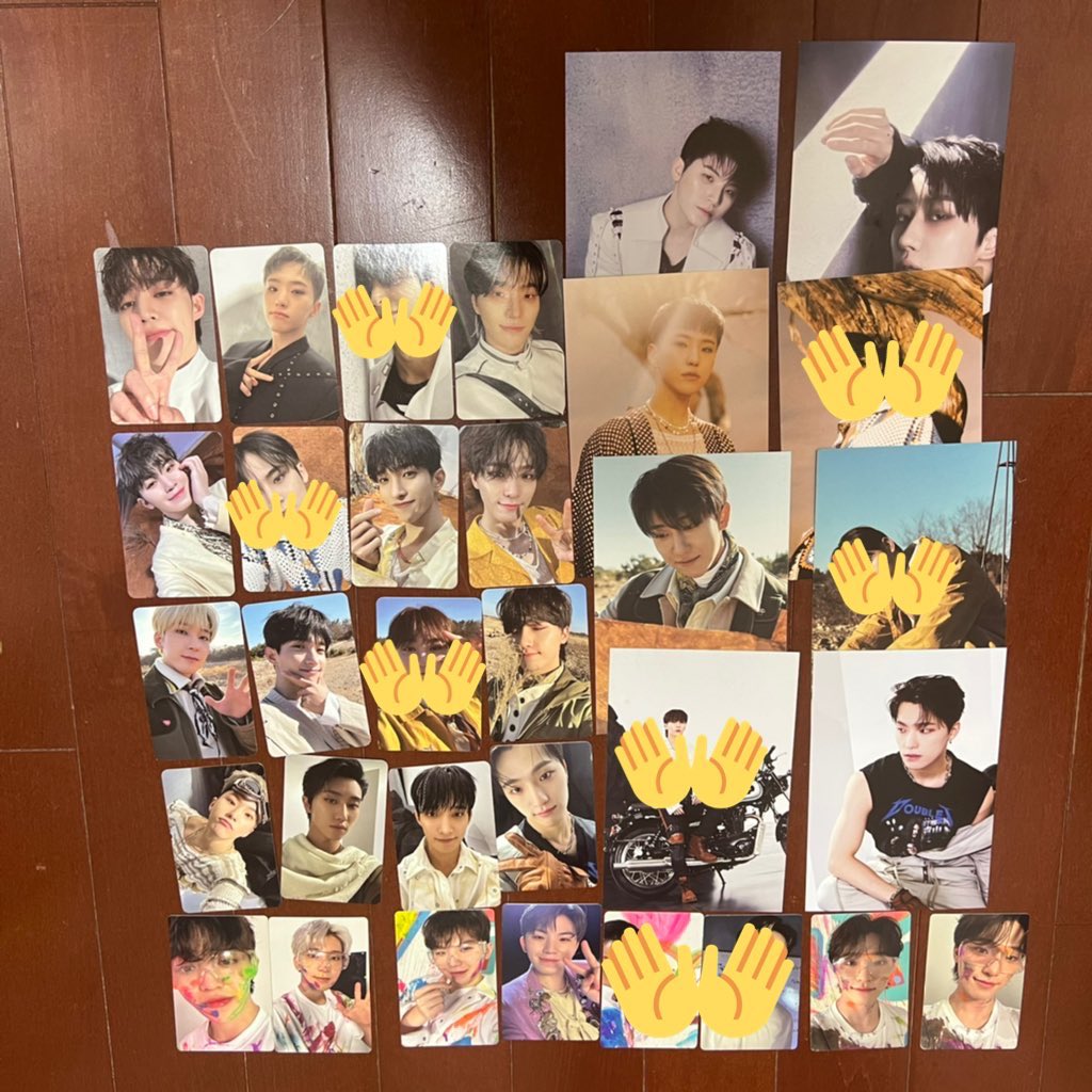 mshm_mo's tweet image. seventeen セブチ face the sun トレカ ポスカ 交換

譲 エスクプス スンチョル ホシ ウォヌ ウジ ミンハオ the8 ドギョム ディノ 

求 2.3枚目印無し ミンギュ スングァン

ミンギュを優先的になるべく同種同士で求めています🥲
お気軽にリプライください🫶🏻
ご検討お願い致します🙇‍♂️