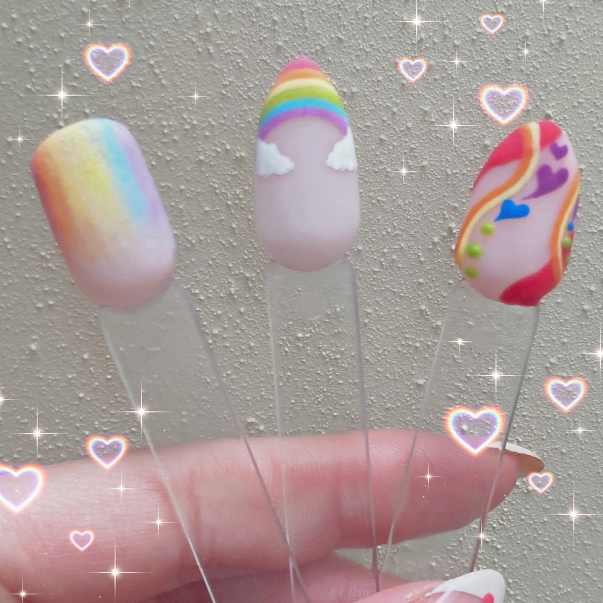Babybuttermouse's tweet photo. practicing some fun pride designs! https://t.co/htSegqwhMA