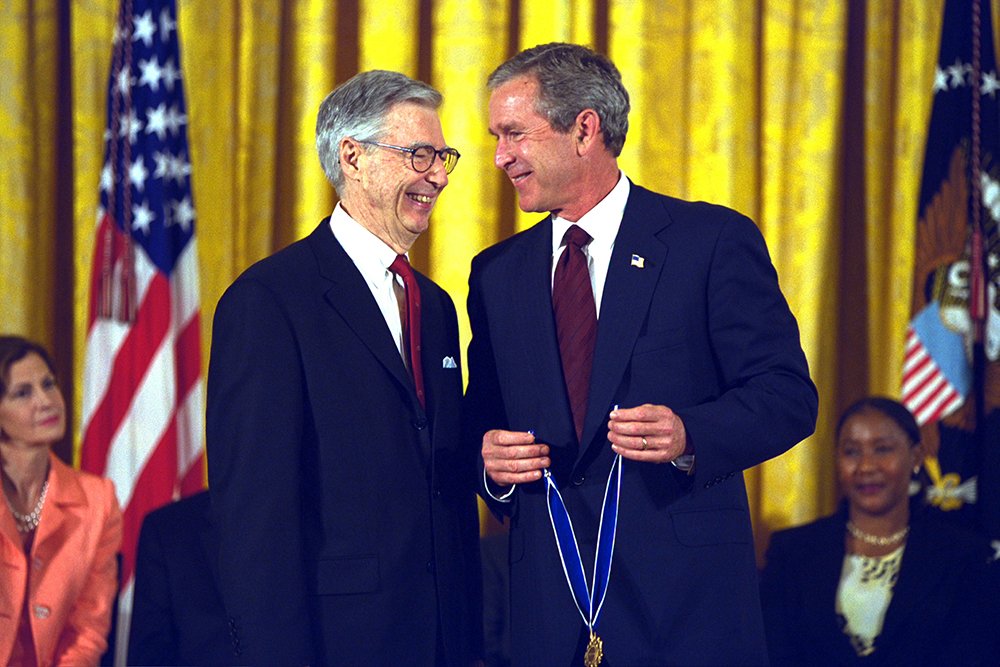 Presidential Medal of Freedom 2002. What a great day and what a tremendous honor for Fred. #presidentialmedaloffreedom
#medaloffreedom