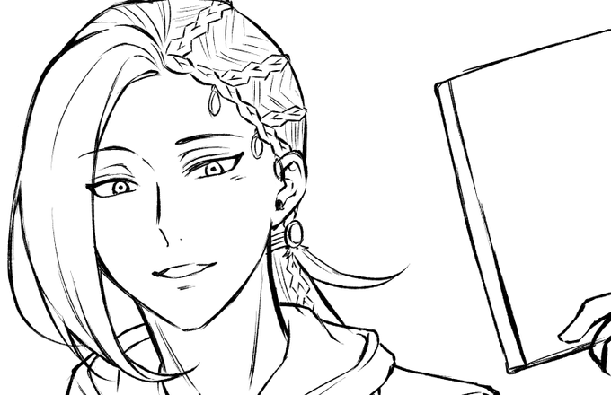 ジャミ監を描き始めている...¢^_^